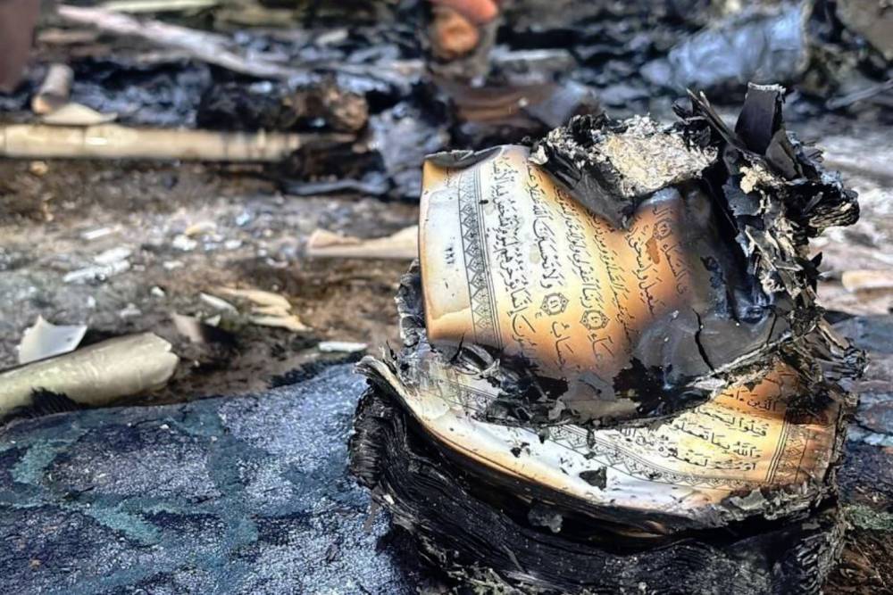 HAMAS: Salfit’te caminin yakılması dinlere yönelik açık bir saldırıdır