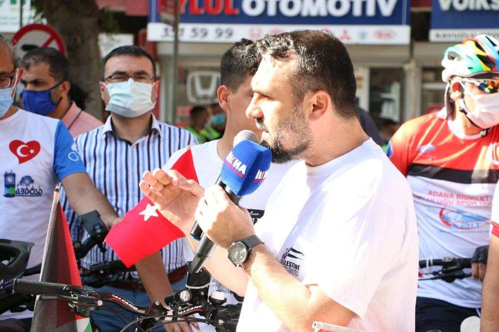 ADANALILAR FİLİSTİN İÇİN PEDAL ÇEVİRDİ