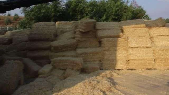 Adana'da saman yüklü tır devrildi