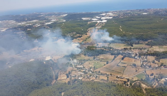 "Drone"lar orman yangınlarındaki hasar tespiti için havalanıyor