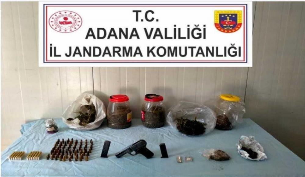 Adana'da uyuşturucu ve silah operasyonunda 2 şüpheli yakalandı