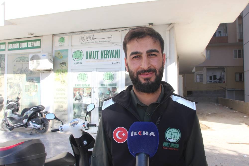 Mardinli hayırsever tek olan motosikletini Gazze'ye bağışladı