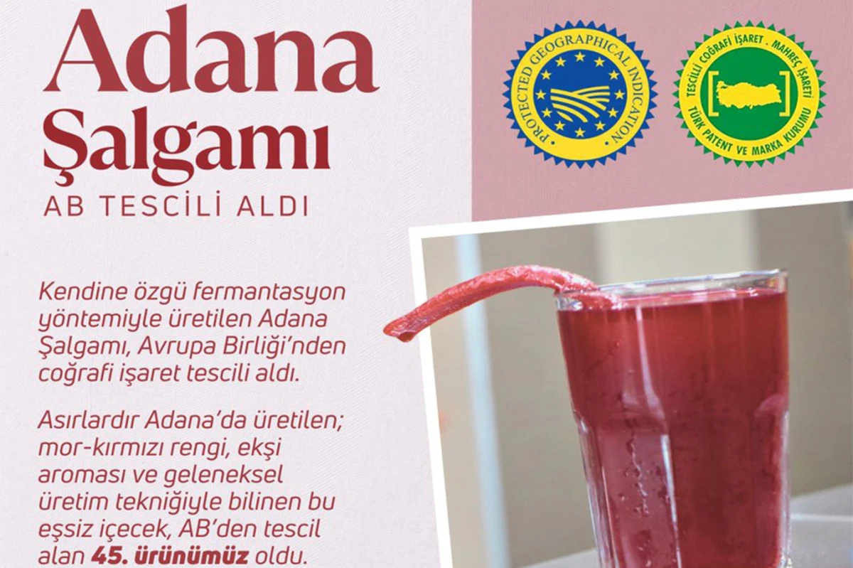 Adana şalgamı AB tescili aldı