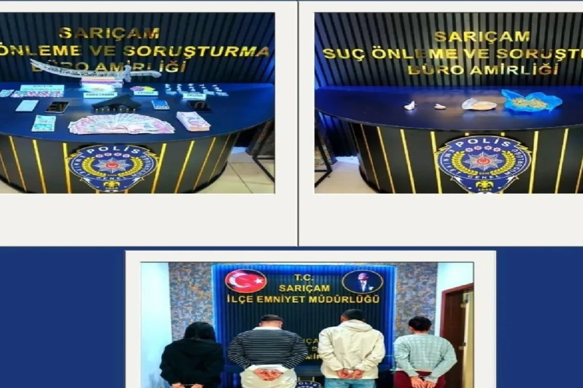 Adana&rsquo;da uyuşturucu operasyonu: 5 g&ouml;zaltı