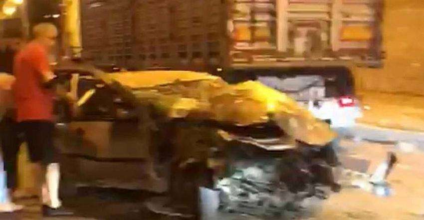 Devrilen Otomobilde 2 Kişi Öldü 3 Kişi Yaralandı