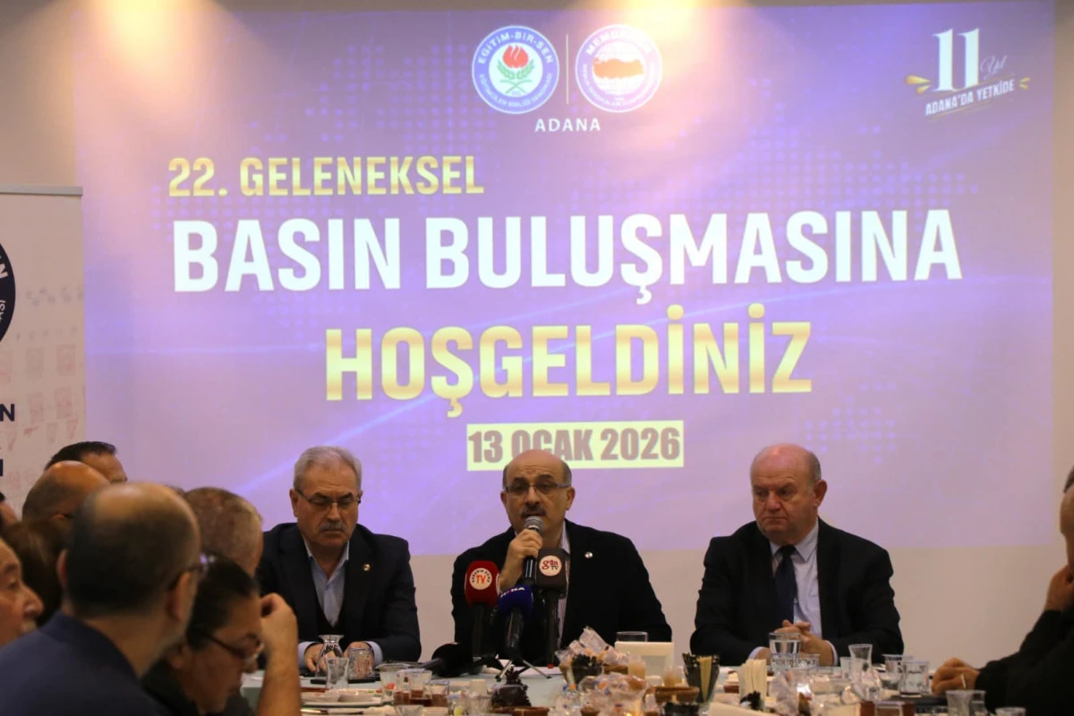 EĞİTİM-BİR-SEN ADANA ŞUBESİ&rsquo;NİN 22. GELENEKSEL BASIN BULUŞMASI&rsquo;NA YOĞUN İLGİ