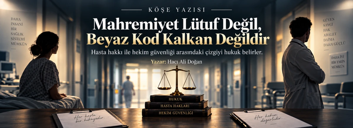HACI ALİ DOĞAN: BEYAZ KOD HEKİM DAYATMASINA KILIF OLABİLİR Mİ?