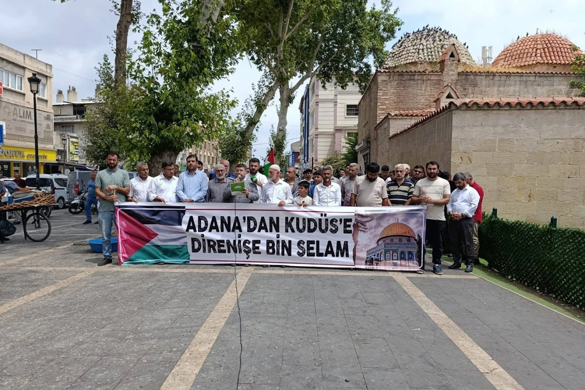 H&Uuml;DA PAR Adana İl Başkanlığı'ndan 1000 g&uuml;nd&uuml;r devam eden katliamlara tepki