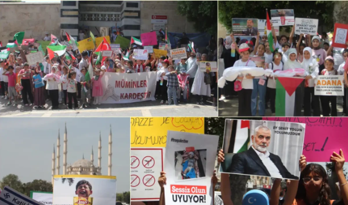 MİNİK YÜREKLER GAZZE İÇİN YÜRÜDÜ