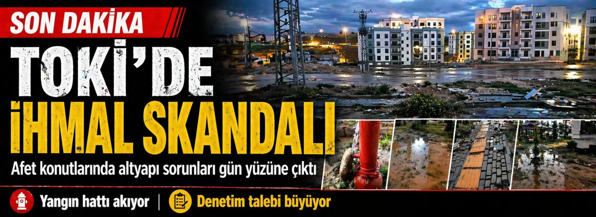 TOKİ AFET KONUTLARINDA SKANDAL G&Ouml;R&Uuml;NT&Uuml;LER!